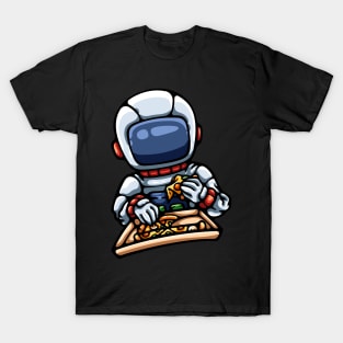 Astronaut Eating Pizza T-Shirt